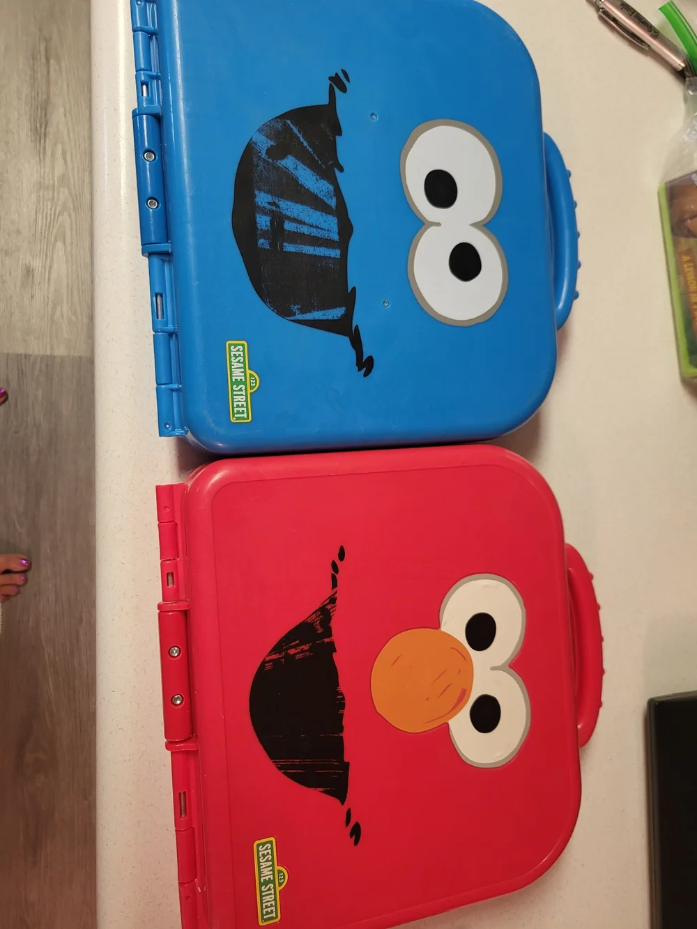 Complete Sesame Street On the Go Letters & Numbers Elmo & Cookie Monster Cases